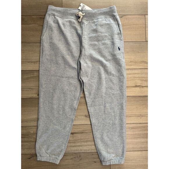 NWT Polo Ralph Lauren Men's Fleece Athletic Sweatpants Gray XL Pants Joggers - Picture 2 of 3